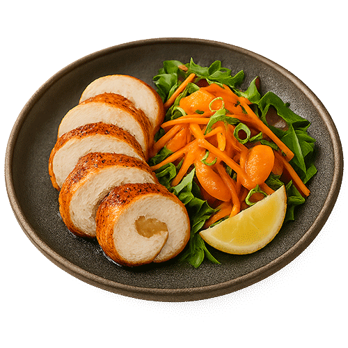 Miso-Infused Chicken Roulade...