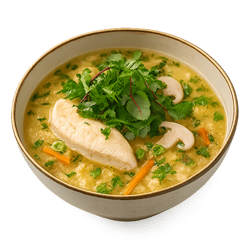 Herb-Infused Chicken Egg Drop...