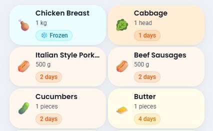 Smart Inventory Management - AI-powered cooking feature showing smart recipe generation and meal planning capabilities